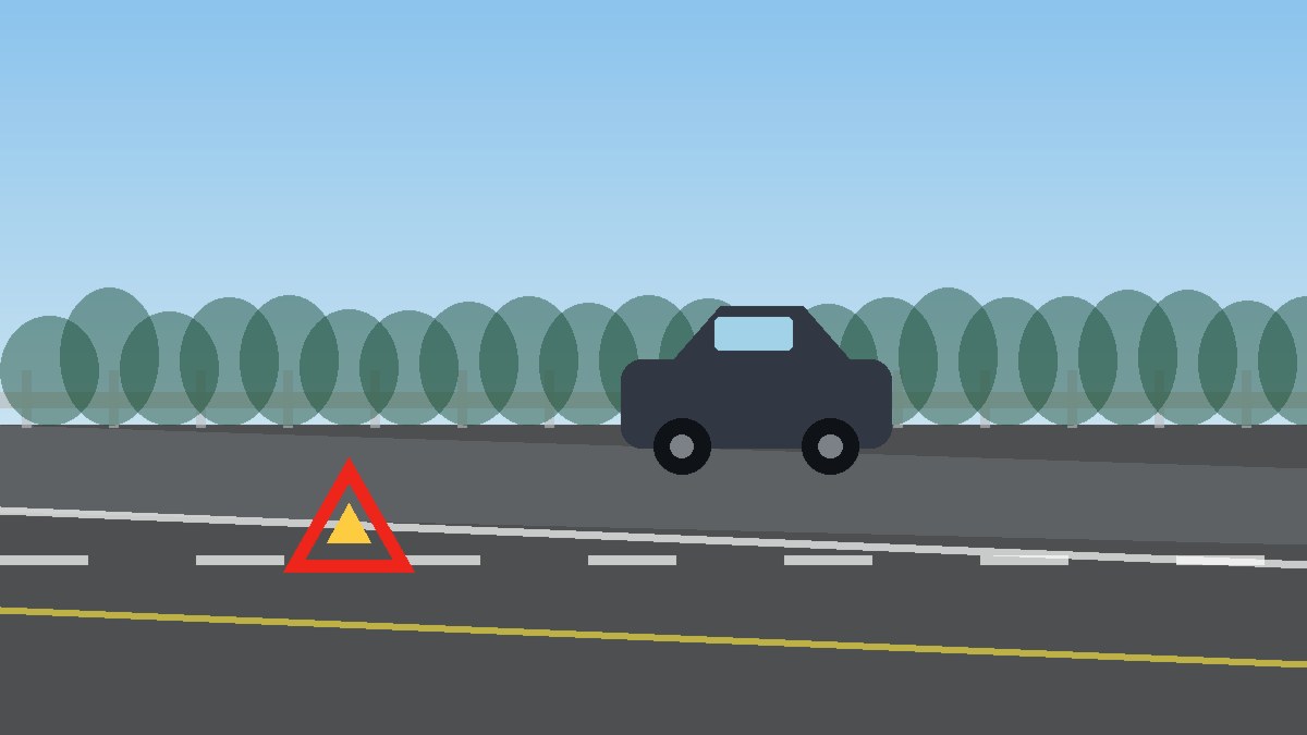 梁平道路故障安全等待现场图